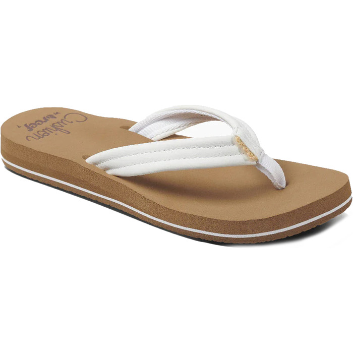 2024 Reef Womens Cushion Breeze Flip Flops RF001454CLD Cloud Accessories Watersports Outlet